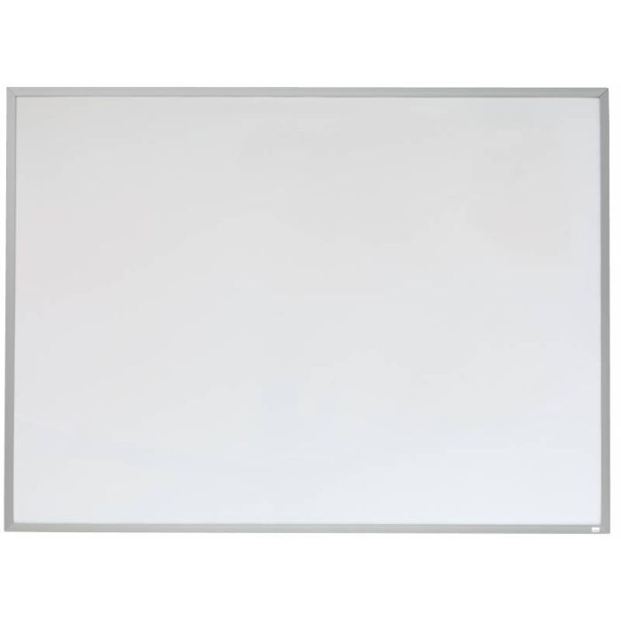 Nobo Pizarra Blanca Magnetica Pequeña con Marco de Aluminio 585x430mm - Borrado en Seco - Almohadillas Adhesivas - Ideal para Oficinas y Espacios Familiares - Incluye Rotuladores, Imanes y Borrador Compacto en Color Surtido - Color Blanco