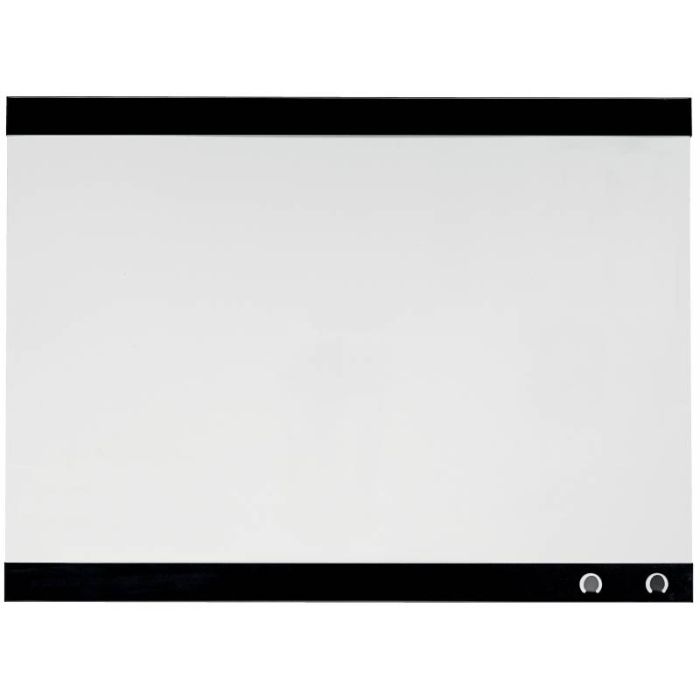 Nobo Pizarra Blanca Magnetica Pequeña con Clip para Notas 430x580mm - Diseño sin Marco - Funciones de Gancho - Color Blanco