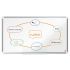 Nobo Premium Plus Pizarra Magnetica de Acero Lacado Panoramica 890x500mm - Montaje en Esquina - Blanco
