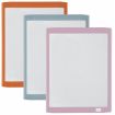 Nobo Mini Pizarra Magnetica con Marco de Color 216x280mm - Varios Colores - Rotulador y Borrador Incluidos - Almohadillas Adhesivas e Imanes