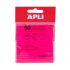 Apli Notas Adhesivas Transparentes Bloc 50 Hojas 75x75mm - Para Anotar sin Perder la Visibilidad del Texto o la Imagen - Resistentes al Agua - Color Rosa
