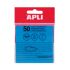 Apli Notas Adhesivas Transparentes Bloc 50 Hojas 75x75mm - Para Anotar sin Perder la Visibilidad del Texto o la Imagen - Resistentes al Agua - Color Azul
