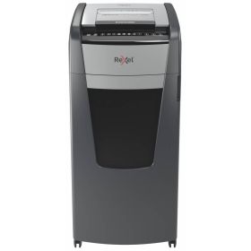 Rexel Optimum Autofeed 750M Destructora Automatica de Microcorte - Alimentacion Automatica de Hasta 750 Hojas A4 - Micro Corte P-5 - Papelera de 140L - Ruedas Giratorias - Tecnologia Anti Atascos - Negro
