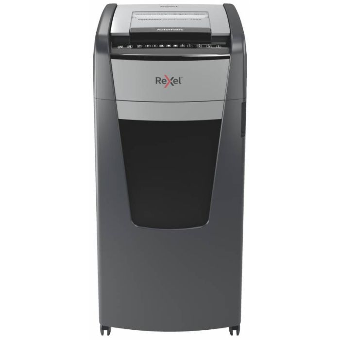 Rexel Optimum Autofeed 750x Destructora Automatica de Corte en Particulas - Alimentacion Automatica de Hasta 750 Hojas - Clasificacion de Seguridad P-4 - Negro