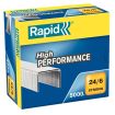 Rapid Strong Caja de 5000 Grapas 24/6 - Hasta 30 Hojas - Alambre Reforzado Galvanizado - Patilla de 6mm