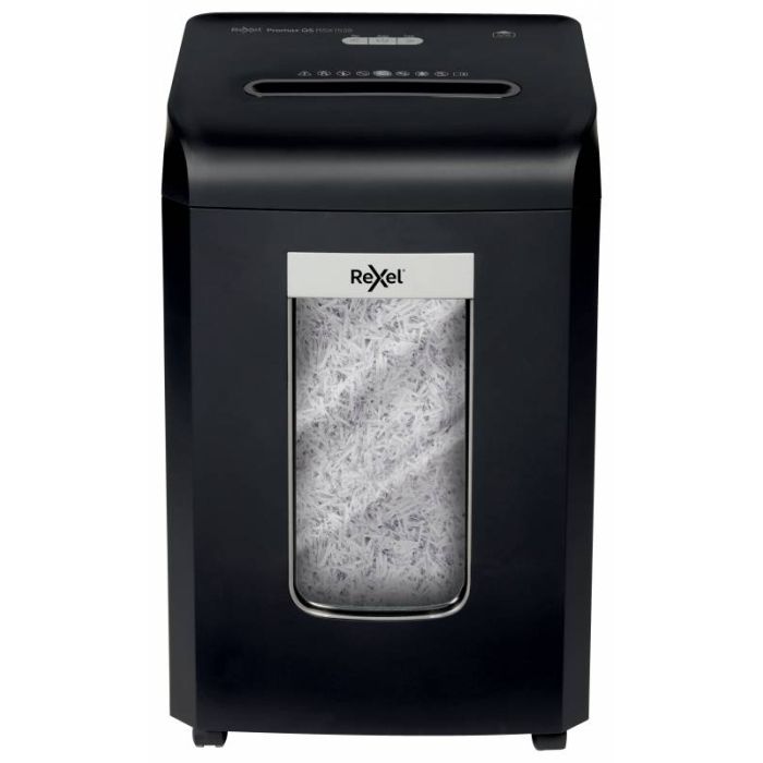 Rexel Promax Qs Rsx1538 Destructora de Papel de Corte en Particulas - Capacidad Papelera 38L - Nivel de Seguridad P-4 Din - Funcionamiento Ultra Silencioso - Color Negro