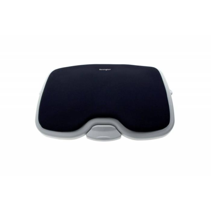 Kensington Reposapies Solemate Confort - Placentera Espuma con Memoria - Practico Pedal de Ajuste - Inclinacion de Hasta 20 Grados - Mejora Postura y Circulacion - Negro