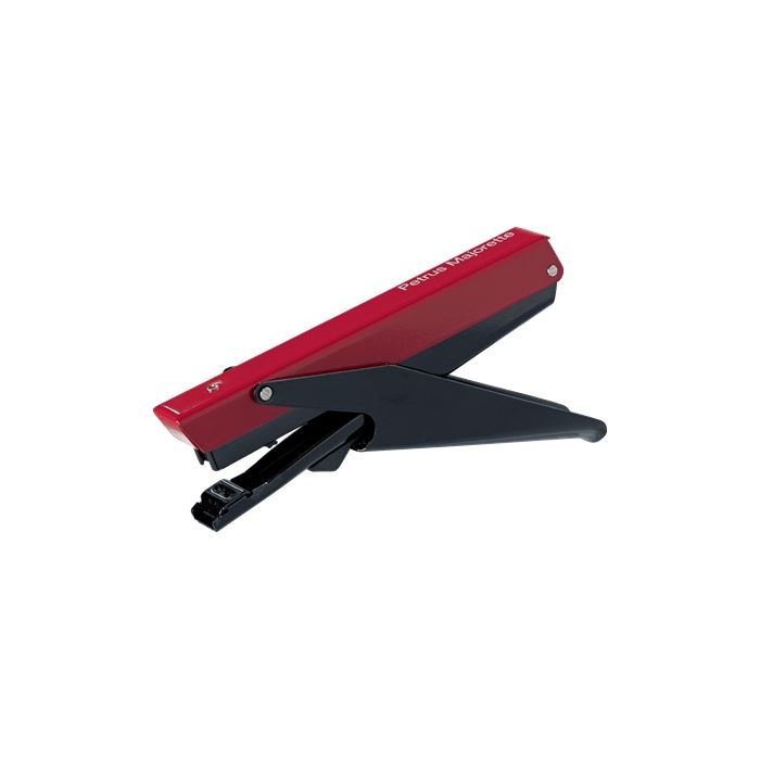 Petrus 205 Mini Majorette Grapadora de Tenaza + 1 Caja 600 Grapas  - Hasta 10 Hojas - Grapado Cerrado - Colores Surtidos