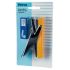 Petrus 205 Mini Majorette Grapadora de Tenaza + 1 Caja 600 Grapas  - Hasta 10 Hojas - Grapado Cerrado - Colores Surtidos