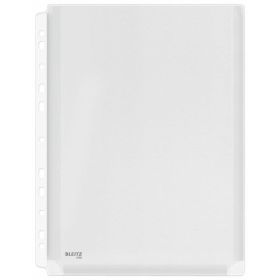 Esselte Fundas Fuelle Estandar A4 PVC Liso Multitaladro-11 - Capacidad 200 Hojas - Transparente (170 Micras)