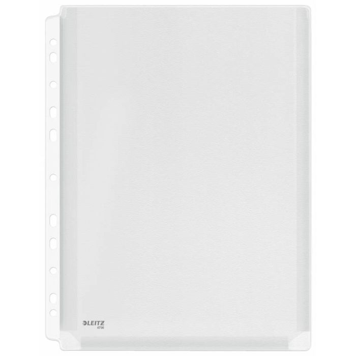 Esselte Fundas Fuelle Estandar A4 PVC Liso Multitaladro-11 - Capacidad 200 Hojas - Transparente (170 Micras)