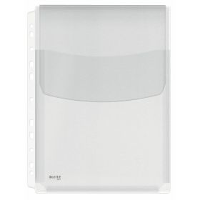 Esselte Fundas Fuelle con Solapa A4 - Liso - Multitaladro-11 - Capacidad 200 Hojas - con Solapa - Fabricada en PVC de 170 Micras - Expansibles Hasta 20mm - Color Transparente
