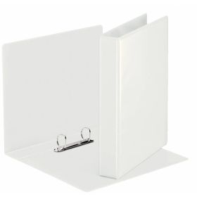 Esselte Carpeta Canguro Gama Basica 25mm - Mecanismo 2 Anillas Mixtas - 2 Bolsillos Exteriores - A4 - Blanco