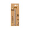 Bic Cristal Re´new Boligrafo de Bola con Cuerpo Metalico + 2 Recambios - Punta Media de 1.0mm - Tinta con Base de Aceite - Color Azul