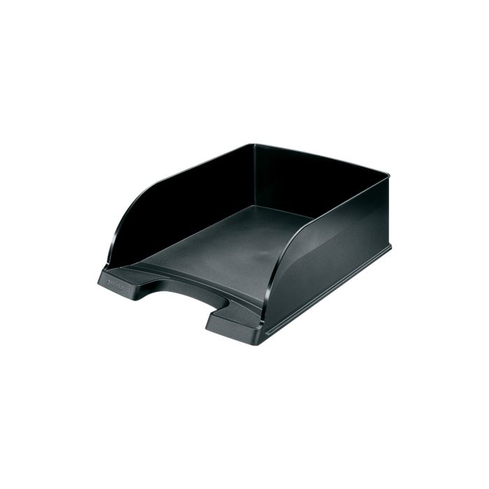 Leitz Plus Jumbo Bandeja Portadocumentos de Gran Capacidad - Formato Vertical A4 - Hasta 8uds Apilables - Color Negro