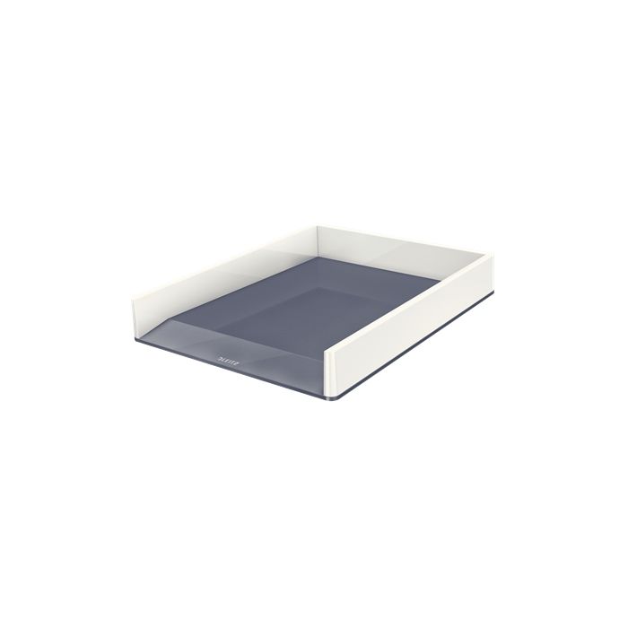 Leitz WOW Bandeja de Sobremesa Portadocumentos - Formato A4 - Color Blanco/Gris