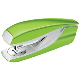 Petrus 635 WOW Grapadora Metalica + Caja de 200 Grapas - Hasta 30 Hojas - Extraegrapas Integrado - Grapado Cerrado, Abierto y Clavado - Color Verde Metalizado