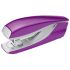 Petrus 635 Grapadora Metalica + Caja de 200 Grapas - Hasta 30 Hojas - Extraegrapas Integrado - Grapado Cerrado, Abierto y Clavado - Color Violeta Metalizado