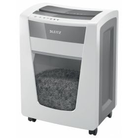 Leitz IQ Office PRO P6+ Destructora de Papel Inteligente y Silenciosa - 240 Min de Tiempo de Destruccion - Super Micro Corte - Nivel de Seguridad P6 - Color Blanco