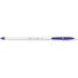 Bic Cristal Up Boligrafo de Bola - Punta de 1.2mm - Tinta con Base de Aceite - Cuerpo Blanco - Color Azul