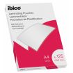 Ibico Autoadhesivas A4 250 Micras Carteras de Plastificar - Acabado Cristalino de Alto Brillo - Plastifica Papel, Fotos, Tarjetas de Visita - Color Transparente