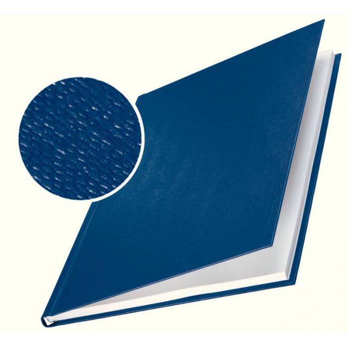 Leitz Tapas Rigidas Impressbind - 3,5mm - Estructura de Lino - Encuadernacion de Alta Calidad - Azul