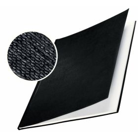 Leitz Tapas Rigidas Impressbind - 10,5mm - Estructura de Lino - Encuadernacion de Alta Calidad - Negro Carton de 1,75mm - Superficie de Lino Lacada - Papel Blanco sin Acido - A4