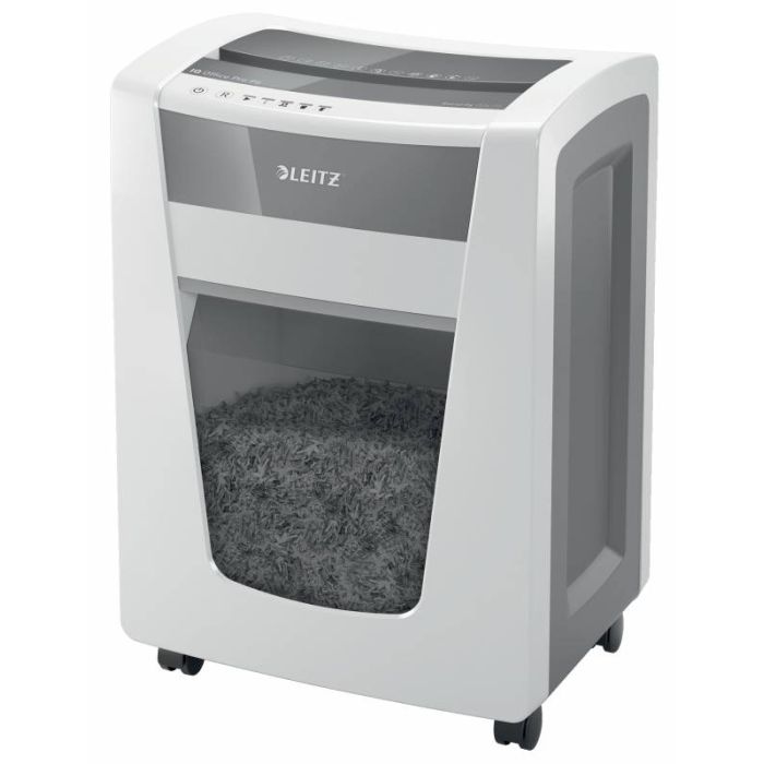 Leitz Office PRO P5 Destructora de Papel - Inteligente, Silenciosa y Segura - Destruye 15 Hojas - Papelera de 30 L - Micro Corte Nivel de Seguridad Din P5 - Funcionamiento Super Silencioso