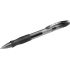 Bic Gel-ocity Original Boligrafo de Tinta Gel Retractil - Punta Media de 0.7mm - Recargable - Grip de Goma - Clip de Plastico - Color Negro