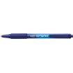 Bic Soft Feel Boligrafo Retractil - Punta Media de 1mm - Cuerpo Translucido con Grip - Color Azul