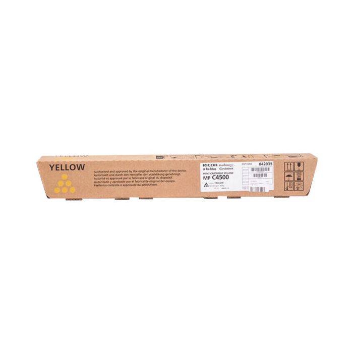 Ricoh Aficio MP-C3500/MP-C4500 Amarillo Cartucho de Toner Original - 884931/888609/842035