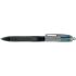 Bic 4 Colours Grip Pro Boligrafo de Bola Retractil con Grip - Punta Media de 1mm - Trazo de 0.4mm - Tinta con Base de Aceite - Cuerpo Gris/Negro Transparente - 4 Colores