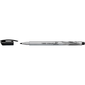 Bic Intensity Medium Rotulador de Punta Media de 0.8mm - Tinta con Base de Agua - Color Negro