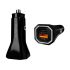 Aisens Cargador de Coche 38W,1xUSB-C PD3.0 20W,1xUSB-A QC3.0 18W - Color Negro