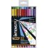 Bic Intensity Fine Pack de 20 Rotuladores - Punta Fina de 0.8mm - Trazo de 0.4mm - Tinta con Base de Agua - Colores Surtidos