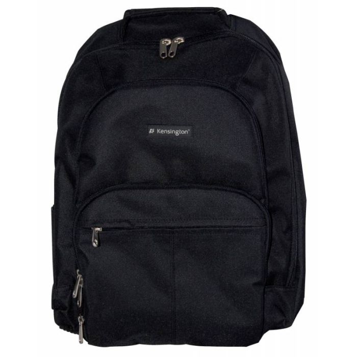 Kensington Mochila Sp25 para Portatiles - Alta Resistencia - Proteccion para Portatil - Capacidad Hasta 15,6" - Correas Acolchadas - Varios Bolsillos - Color Negro