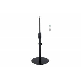 Kensington A1010 Soporte de Sobremesa Telescopico para Microfonos de Videoconferencia, Camaras Web y Sistemas de Iluminacion - Extensible de 305 a 483mm - Organizacion de Cables - Base Antideslizante - Configuracion Profesional