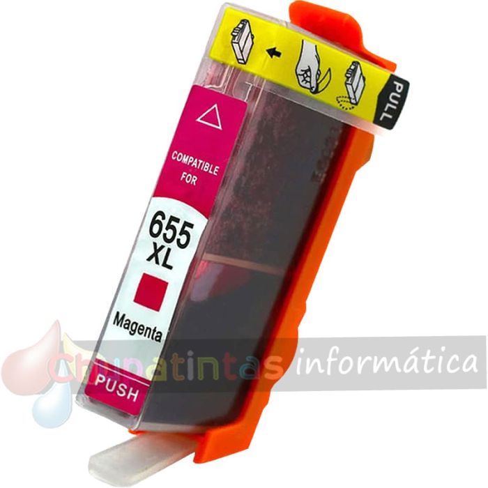 HP 655 Magenta Cartucho de Tinta Generico - Reemplaza CZ111AE