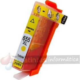 HP 655 Amarillo Cartucho de Tinta Generico - Reemplaza CZ112AE