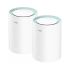 Cudy M1300 Pack de 2 Sistemas WiFi Mesh AC1200 Dual Band - 867Mbps en 5GHz, 300Mbps en 2,4GHz - 1x Puerto LAN 1000/100/10Mbps, 1x Puerto WAN 1000/100/10Mbps - 2 Antenas Internas