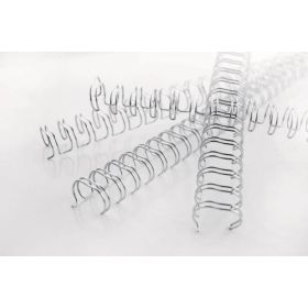 GBC Wirebind Encuadernacion de Alambre 3:1 No.4, 6mm - A4 Negro (100) - Negro Profesional
