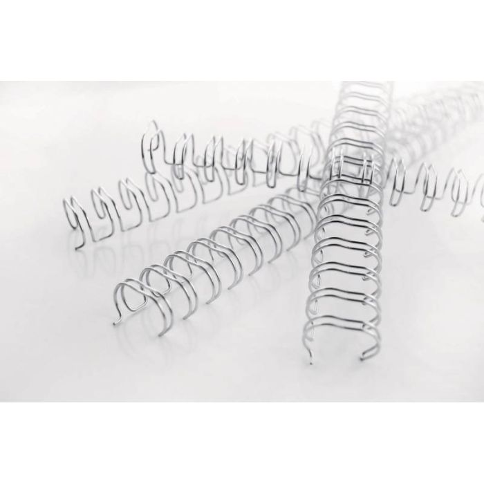 GBC Wirebind Encuadernacion de Alambre 3:1 No.4, 6mm - A4 Negro (100) - Negro Profesional