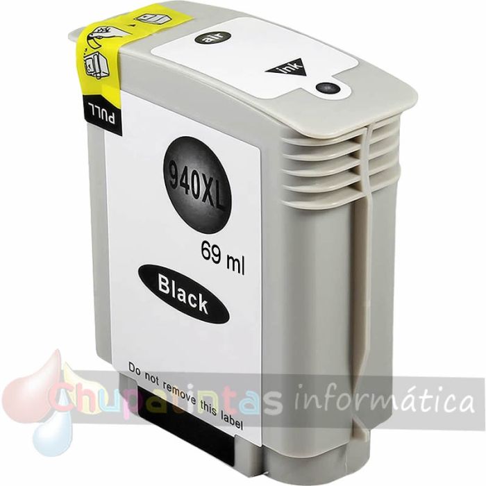 HP 940XL Negro Cartucho de Tinta Pigmentada Genérico - Reemplaza C4902AE/C4906AE-1