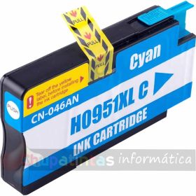 HP 951XL Cian Cartucho de Tinta Genérico - Reemplaza CN046AE/CN050AE-1