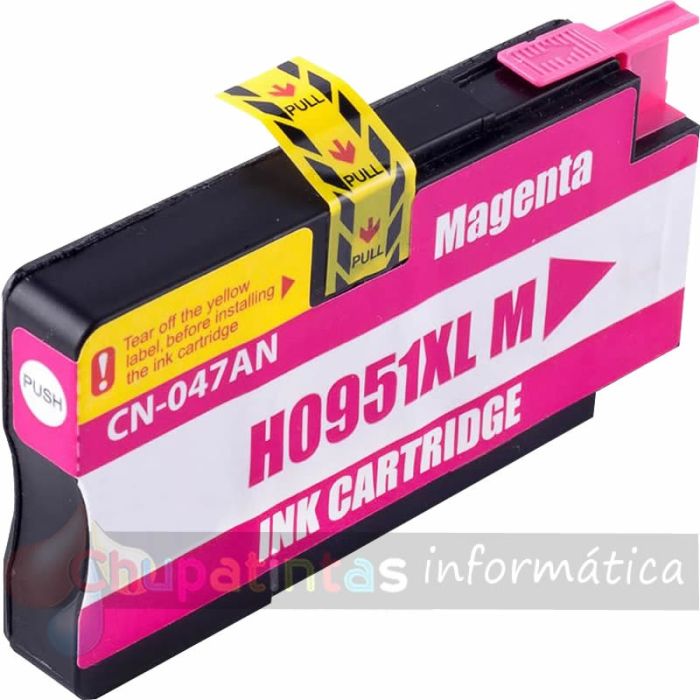 HP 951XL Magenta Cartucho de Tinta Genérico - Reemplaza CN047AE/CN051AE-1