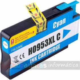 HP 953XL Cian Cartucho de Tinta Genérico - Reemplaza F6U16AE/F6U12AE-1