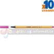 Stabilo Point 88 Rotulador de Punta Fina de Fibra - Trazo de 0.4 mm - Tinta con Base de Agua - Color Rosa Neon