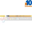 Stabilo Point 88 Rotulador de Punta Fina de Fibra - Trazo de 0.4 mm - Tinta con Base de Agua - Color Amarillo