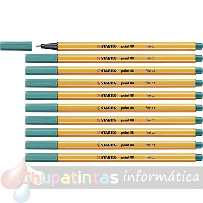 Stabilo Point 88 Rotulador de Punta Fina de Fibra Trazo 0.4 mm Turquesa-2