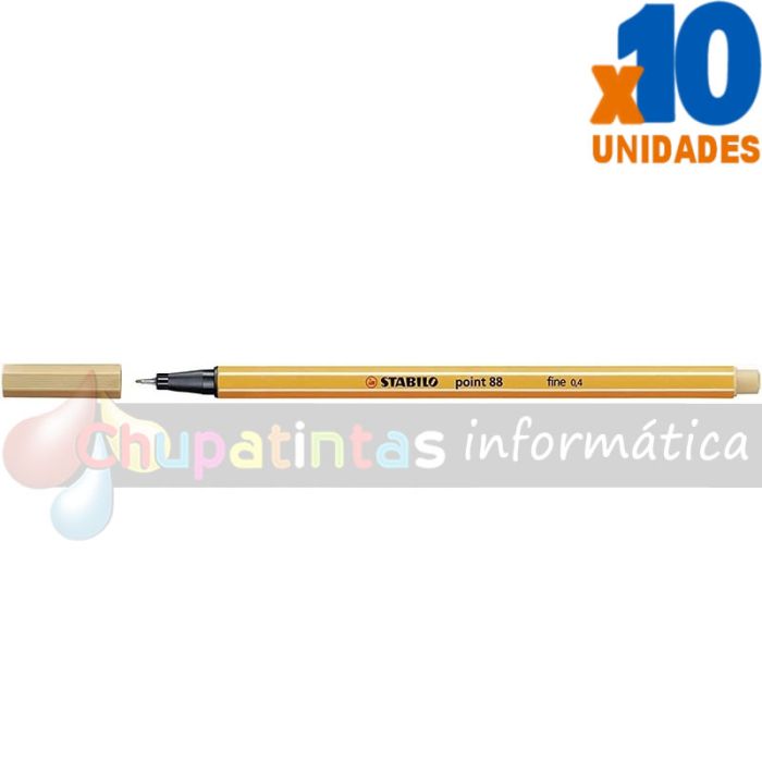 Stabilo Point 88 Rotulador de Punta Fina de Fibra Trazo 0.4 mm Ocre Claro-1